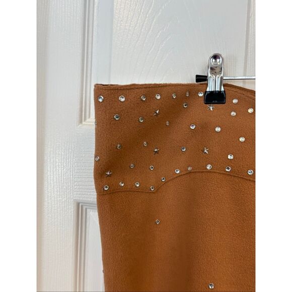 Western Style studded fringe over skirt - Picture 4 of 8